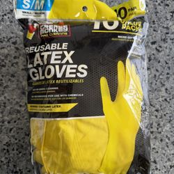 New! Grease Monkey Reusable Latex Cleaning Gloves 