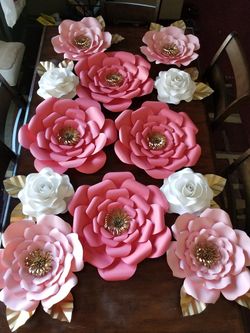Paper flowers and paper roses