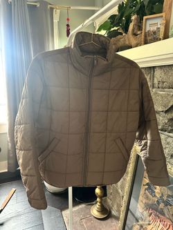 roxy quilted box jacket medium