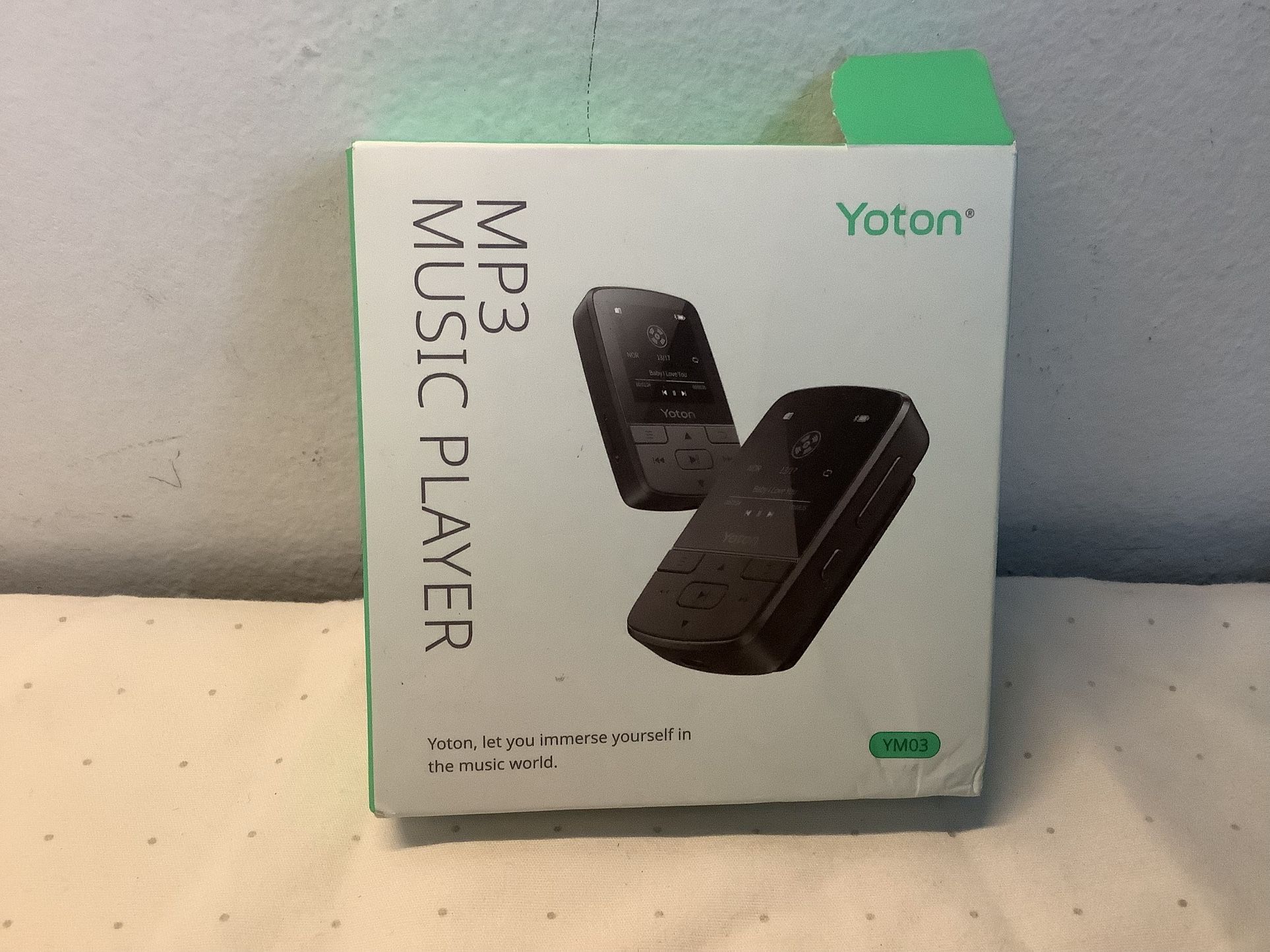 YOTON MP3 Player with Bluetooth 5.2, 64GB, HiFi-Music, Sports Clip Black