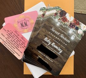 Invitations and flyers