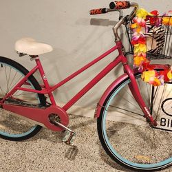 🔥🚲🔥Huffy Premier Women's Cruiser Bike(700c), Pink(basket Is Sold🧺)🔥🚲🔥