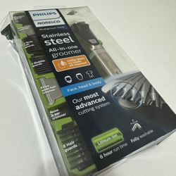NEW Philips Norelco Multigroom 7000 Stainless Steel Trimmer Set