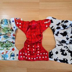 USED! Rewashable Diapers With The Inserts 