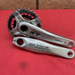 Shimano Xt Crankset Arms Missing Top Chain Ring 