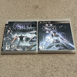 Star Wars The Force Unleashed 1 & 2 PlayStation 3/PS3 Video Game Lot Of 2 CIB