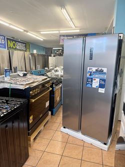 Element 21 Cu Ft Side by Side Refrigerator Stainless Steel
