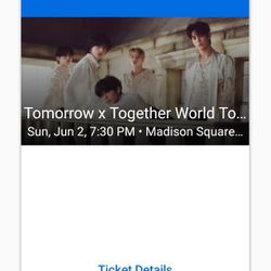 Tomorrow X together - 2 For $120 -Madison Square Garde