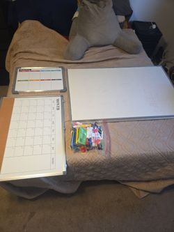 Whiteboard Set with Monthly Planner and Weekly Planner