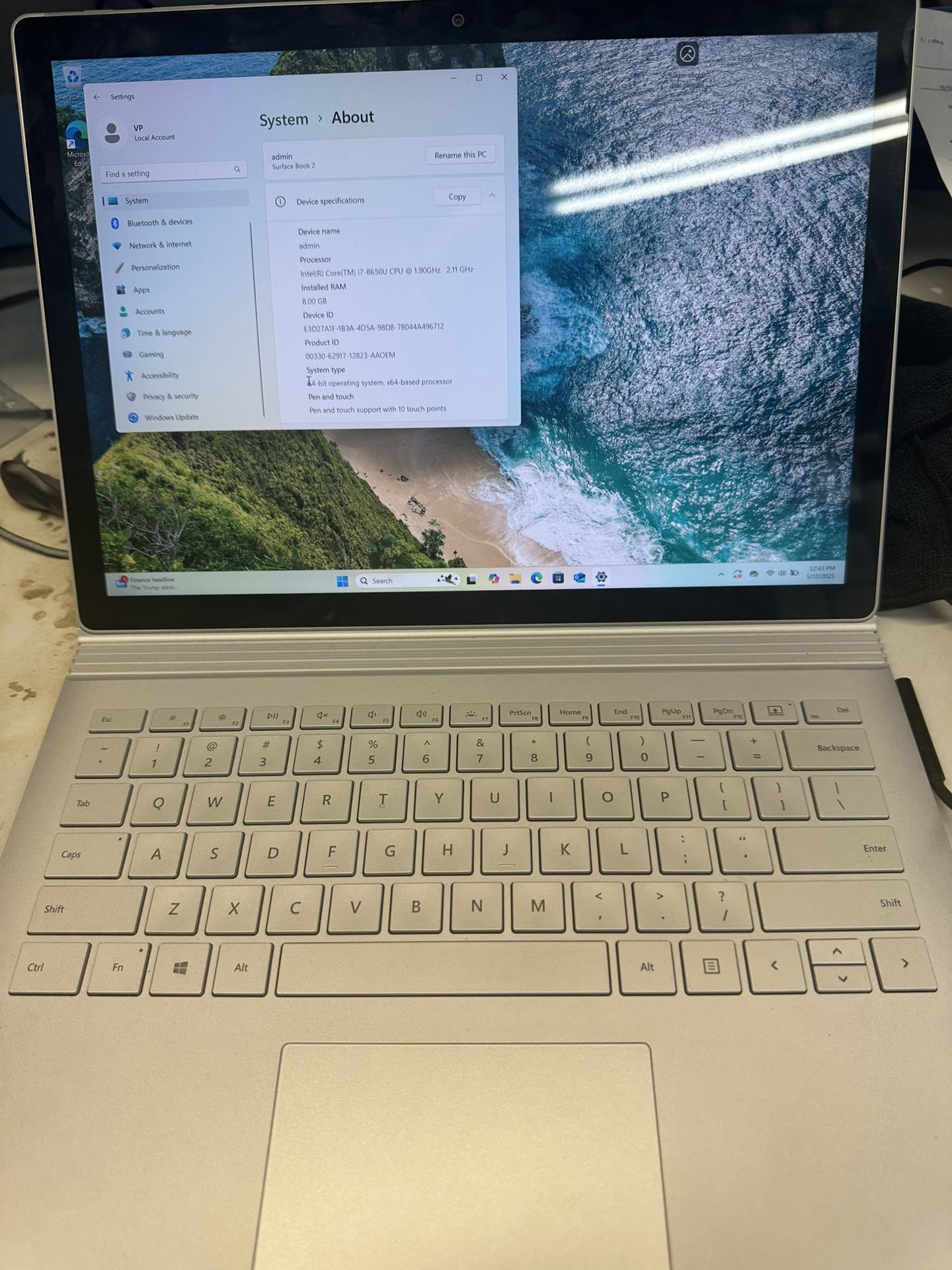 Microsoft Surface Book 2 Laptop
