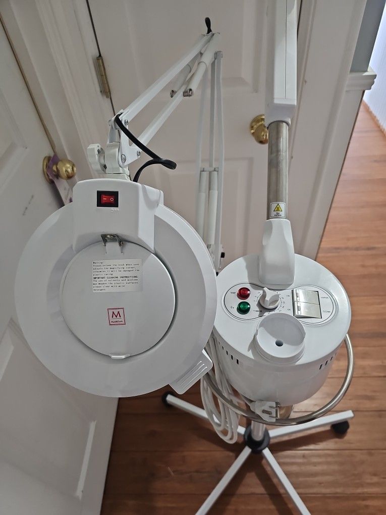 Ozone Facial Steamer & Mag Lamp Combo