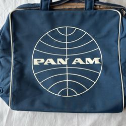 Vintage Pan Am Tote Suitable For Framing Or Memory Box
