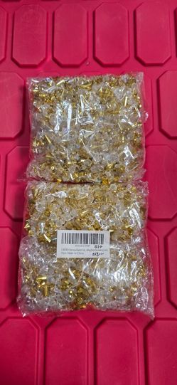 Gold and clear beaded garland