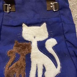 Women’s Blue Canvas Bag New, Size 15”x10”x4”