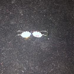 Avon Ruby Stone Pierced Earrings on Sterling Silver