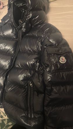Men’s Black Moncler Coat with Hood