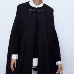 Zara Manteco Wool Cape