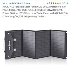 ROCKPALS Foldable 60W Solar Panel Charger