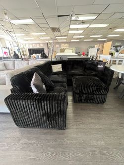 Sectional with ottoman