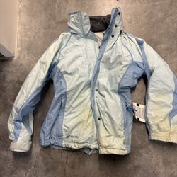 Columbia Jacket Small Womens Vertex Baby Blue Winter Coat