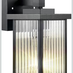 Dusk to Dawn Outdoor Lighting, Waterproof Outdoor Porch Light with Tempered Glass, Outdoor Light Fixture for House Exterior Front Door Garage Patio