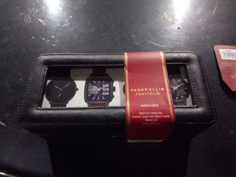 Perry Ellis Portfolio Watch Box for 4 Watches