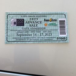 Grape Festival Tickets 