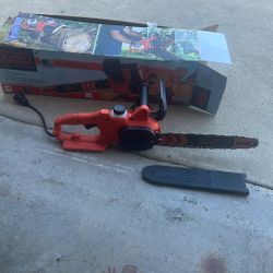 BLACK+DECKER 14 in. 8 AMP Corded Electric Rear Handle Chainsaw with Automatic Oiler
