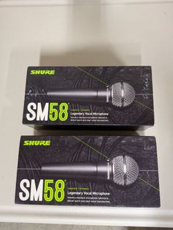 Brand new! Shure SM58 Dynamic Vocal Microphone – 2 Pack
