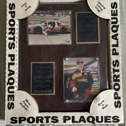 Sports Plaques NASCAR In Memoriam Alan Kulwicki & Davey Allison Wood Wall Plaque