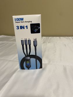 Cell Phones & Accessories | 3in1 Super Fast Charging Cable Black I...