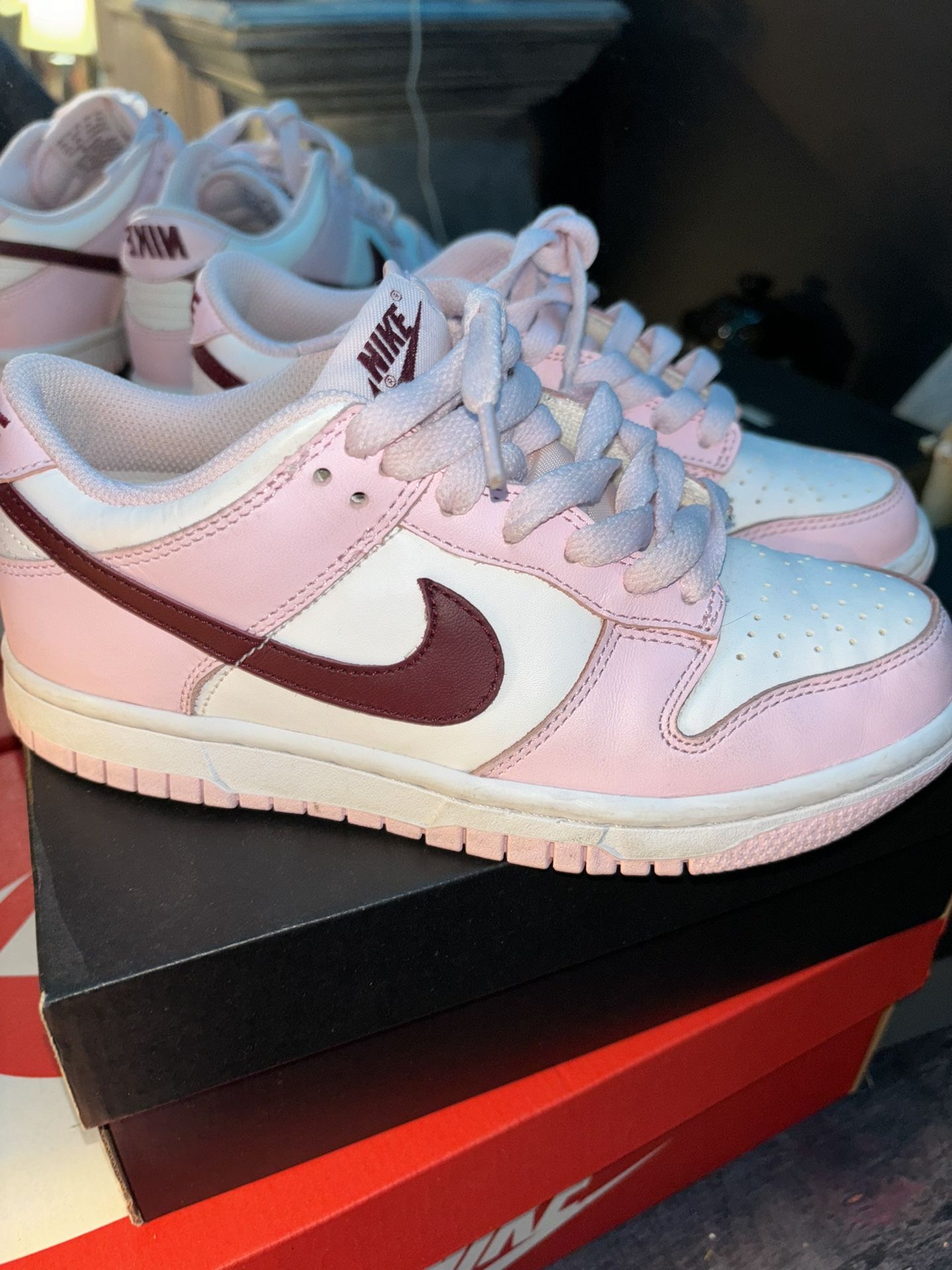 Nike Dunk Low Pink Foam Red White GS