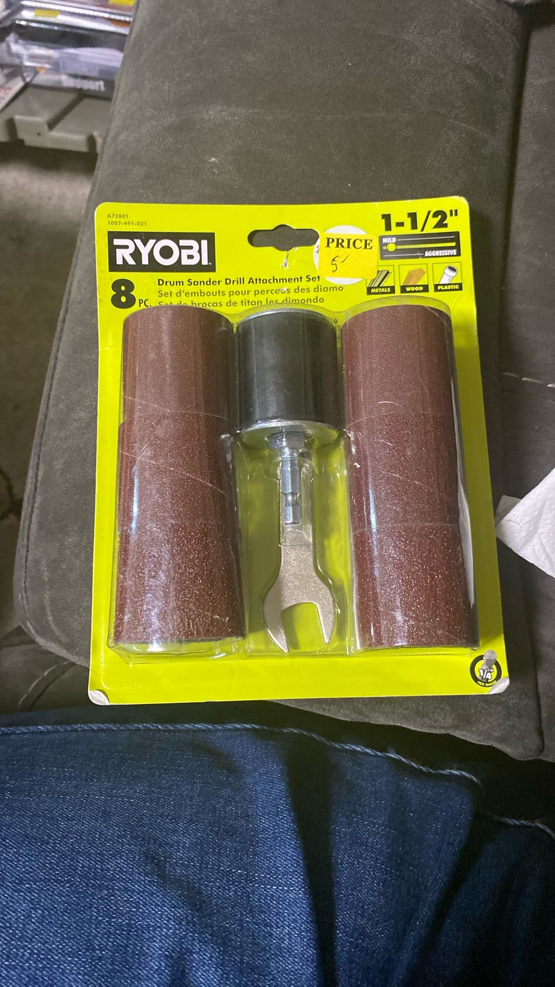 Drum Sander Drill Attachment Set