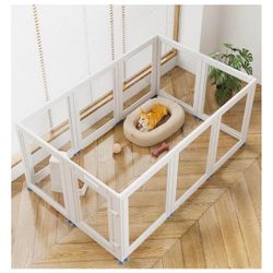 (Small Crack Used) 10 Panel Dog Playpen (29.5” x 16” each panel)