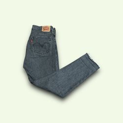 Levi’s 501 Original Fit Button Fly Black Gray Jeans Women's Size 29x28