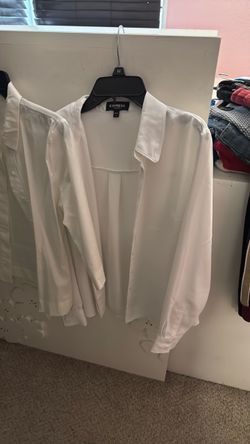White button up shirts