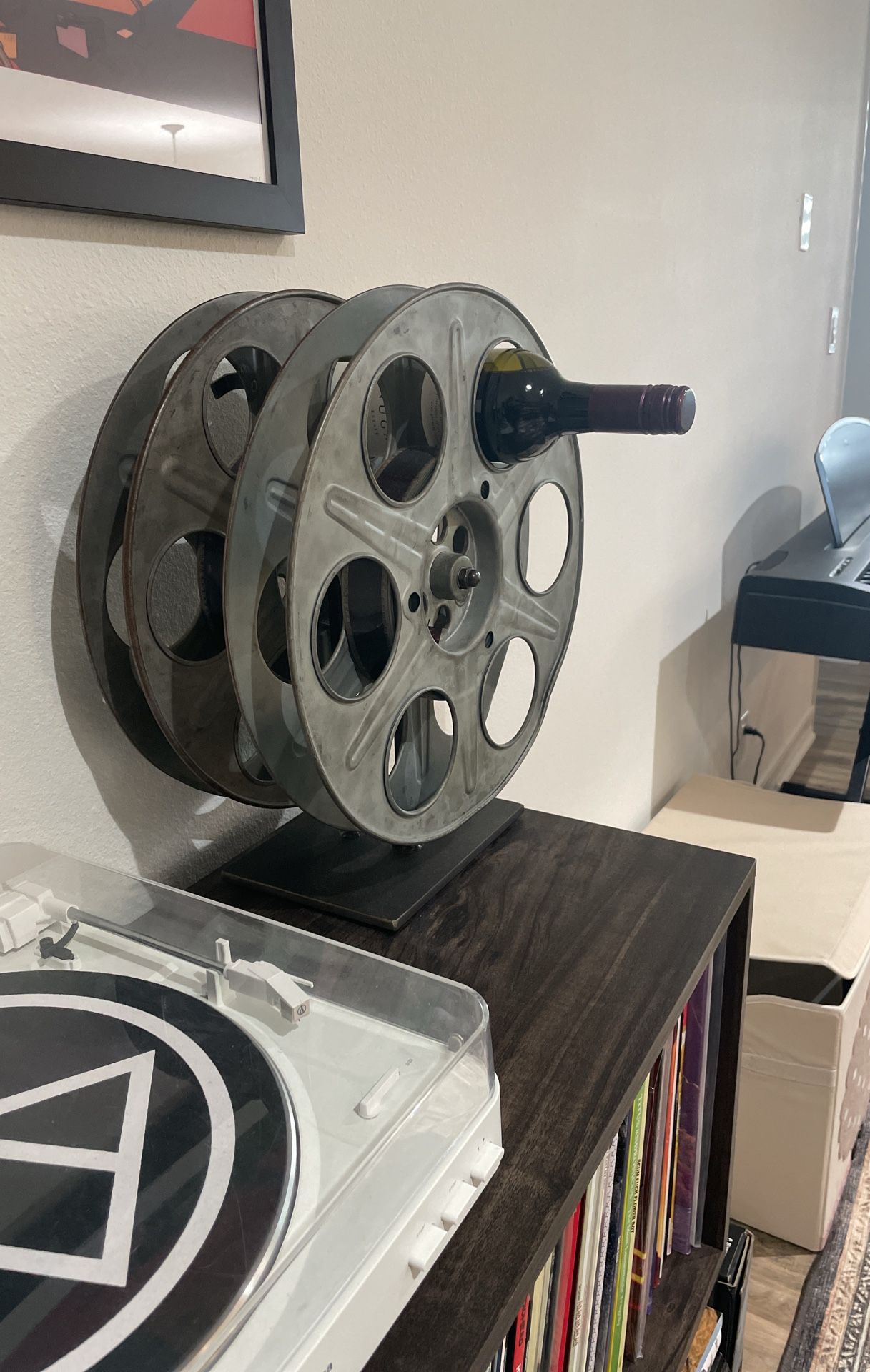 Film Reel Wine Rack