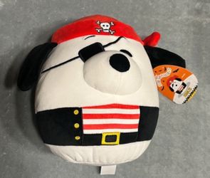 Squishmallows Pirate Dog Plush with Tag 8” inches