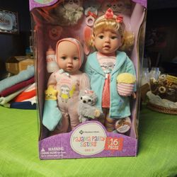 Members Mark Pajama Party Sisters Dolls 
