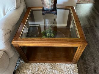 Moving Sale - Glass top coffee / side table