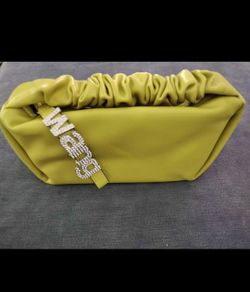 Brand New Alexander Wang Designer Mini Green Scrunchie Bag