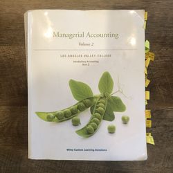 Managerial Accounting (accounting 2)
