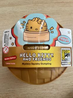 Hello Kitty Golden Glitter Squishy Dumpling