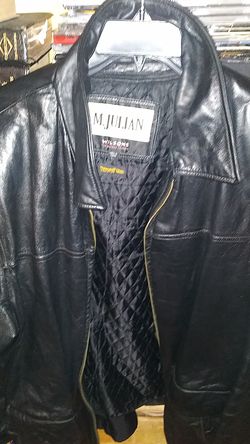 Man's Leather Bomber jacket, Wilson's/ M.Julian