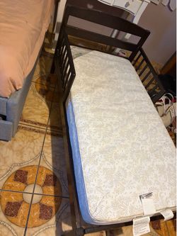 Small crib mattress and frame