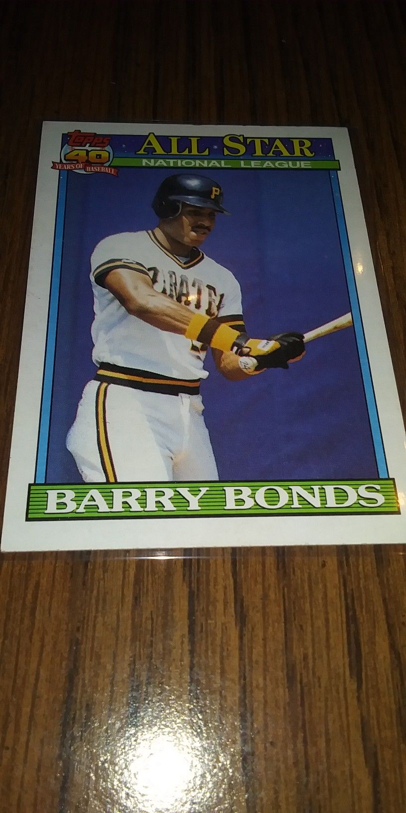 Barry Bonds Topps 40th