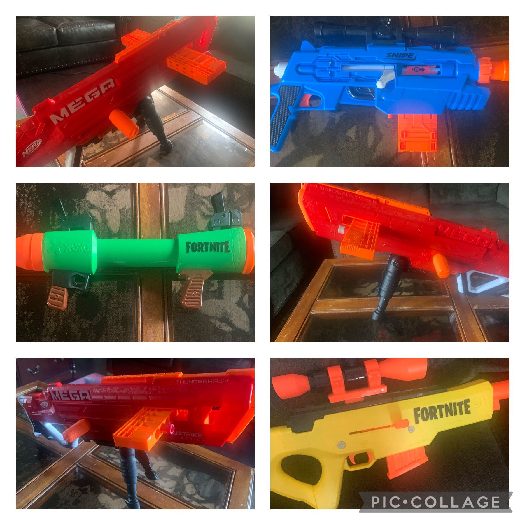 4 NERF GUNS FORTNITE