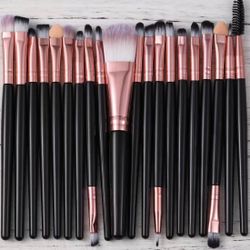 New 20 Pc Makeup Brush Set Perfect Stocking Stuffers