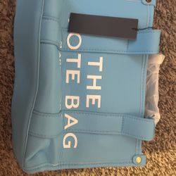 Blue and White Marc Jacobs Tote Bag