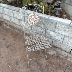 Petite Novelty Solid Iron Garden Chair